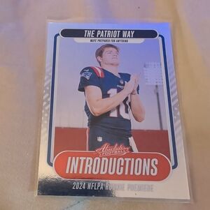 Drake Maye Introductions The Patriot Way #I-DME 2024 Panini Absolute Football